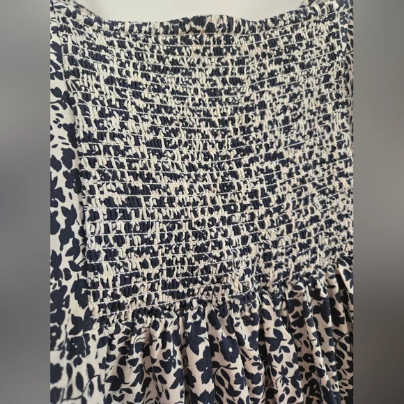 GAP Blue/white Floral Spaghetti Strap Sundress Size L - Picture 5 of 7